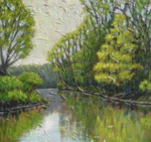 Maitland River Impression 4, acrylic on canvas, 30" x 30", 2008 SOLD