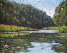 Maitland River Series, acrylic on texturized canvas, 22" x 28", 2009
