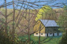 Peeking Through the Trees, acrylic on canvas, 24" x 36", 2008 SOLD