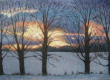 Sunset on Summerhill Rd. 3, acrylic on canvas, 24" x 36", 2008 SOLD