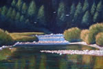 Maitland River Scene, 30" x 48", acrylic on texturized canvas, 2011, SOLD