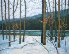 Winter Along the Maitland River, acrylic on canvas, 22" x 28", 2008, SOLD